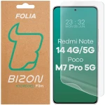 Folia hydrożelowa na ekran Bizon Film Hydrogel Front do Xiaomi Redmi Note 14 4G / 14 5G / POCO M7 Pro 5G, 1 sztuka