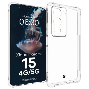 Elastyczne etui Bizon Case Salpa do Xiaomi Redmi 15 4G / 5G, przezroczyste
