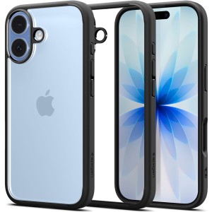 Etui Spigen Ultra Hybrid do iPhone 17, przezroczysto-czarne