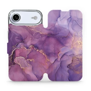 Etui z klapką do iPhone Air, Mobiwear Book, fioletowe