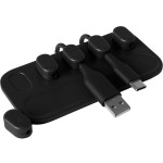 Organizer magnetyczny na kable, Allity ASA-410, czarny