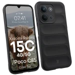 Pancerne etui Bizon Case Tur do Xiaomi Redmi 15C 4G / 5G / POCO C85 4G, czarne