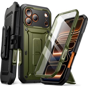 Etui pancerne Supcase UB Pro SP (CC) do iPhone 17 Pro Max, czarno-zielone