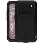 Etui pancerne + szkło LOVE MEI Powerful do iPhone 17 Pro, czarne
