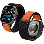 Pasek Spigen WBF1 Band do Apple Watch 49/46/45/44 mm, czarno-pomarańczowy
