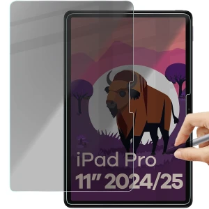 Prywatyzujące szkło hartowane Bizon Glass Tab Clear Shadow Duo do iPad Pro 11" 2025 / 2024, 2 sztuki