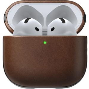 Etui Nomad Modern Leather Case do AirPods 4, brązowe