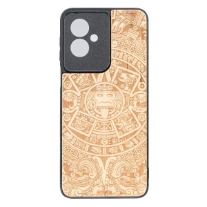 Drewniane etui do Motorola Moto G55 5G, Bewood Kalendarz Aztecki Aniegre