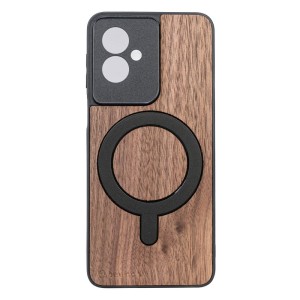 Drewniane etui do Motorola Moto G55 5G, Bewood Orzech Amerykański MagSafe