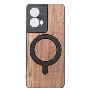 Drewniane etui do Motorola Moto G85 5G, Bewood Orzech Amerykański MagSafe
