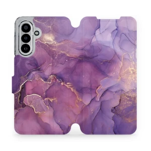 Etui z klapką do Galaxy A17 5G / 4G, Mobiwear Book, fioletowe