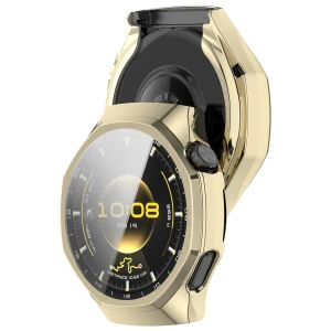 Etui z osłoną ekranu Bizon Case Watch Felipe do Huawei Watch GT6 Pro 46 mm, złote