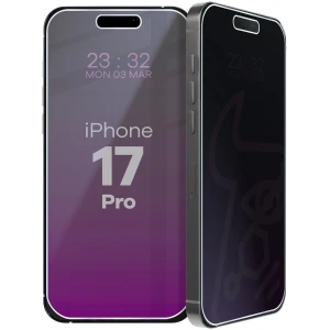 Prywatyzujące szkło hybrydowe Bizon Hybrid Shadow do iPhone 17 Pro, matowe