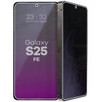 Prywatyzujące szkło hybrydowe Bizon Hybrid Shadow do Galaxy S25 FE, matowe