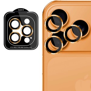 Osłona na aparat 3mk Lens Protection Pro do iPhone 17 Pro Max / 17 Pro, pomarańczowa