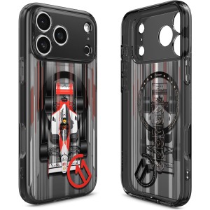 Etui Spigen Ultra Hybrid T Mag (CC) do MagSafe do iPhone 17 Pro, szaro-wzorzyste (C11 Turbo)