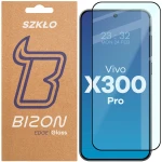 Szkło hartowane Bizon Glass Edge do Vivo X300 Pro, czarna ramka