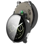 Etui ze szkłem do zegarka Bizon Case Watch Adamo do Garmin Venu 4 41 mm, czarne