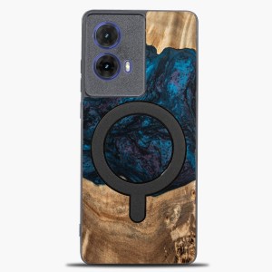 Drewniane etui do Motorola Moto G85 5G, Bewood Unique Planets Neptun do MagSafe