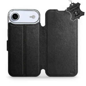 Etui z naturalnej skóry do iPhone Air, Mobiwear Leather, czarne