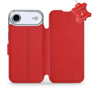 Etui z naturalnej skóry do iPhone Air, Mobiwear Leather, czerwone