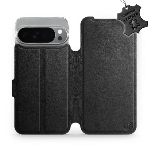 Etui z naturalnej skóry do Pixel 10 Pro XL, Mobiwear Leather, czarne