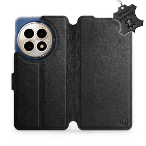 Etui z naturalnej skóry do OnePlus 13, Mobiwear Leather, czarne