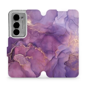 Etui z klapką do Xiaomi Redmi 15 5G, Mobiwear Book, fioletowe