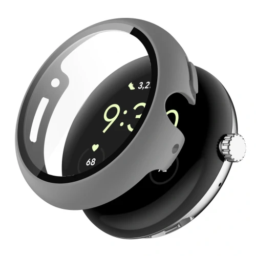 bizon-case-glass-set-google-pixel-watch-4-41mm-matte-grey-04.webp