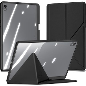 Etui z klapką Dux Ducis Magi do Galaxy Tab S11, przezroczysto-czarne