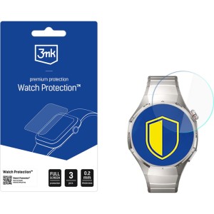 Szkło hybrydowe 3mk Watch Protection do Huawei Watch GT 6 Pro 46 mm, 3 sztuki 