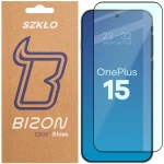 Szkło hartowane Bizon Glass Edge do OnePlus 15, czarna ramka
