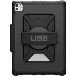 Etui pancerne Urban Armor Gear Metropolis Hand Strap do iPad Pro 11" 2025 / 2024 z uchwytem na rękę 360°, czarne