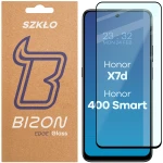 Szkło hartowane Bizon Glass Edge do Honor X7d / Honor 400 Smart, czarna ramka