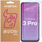 Elastyczne szkło hybrydowe Bizon Hybrid Mule do T Phone 3 Pro