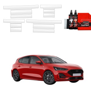 12w1 Folia ochronna na progi Grizz Protector do Ford Focus ST-Line X Hatchback Facelift (2021-2025)