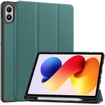 Etui z klapką Bizon Case Tab Lizard do Xiaomi POCO Pad M1 / Redmi Pad 2 Pro, ciemnozielone