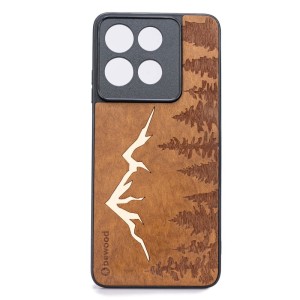 Drewniane etui do Motorola Moto G56 5G, Bewood Góry Imbuia