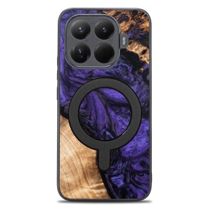 Drewniane etui do Xiaomi 15T Pro, Bewood Unique Violet do MagSafe