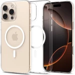 Etui Spigen Thin Fit T Mag (CC) do MagSafe do iPhone 16 Pro Max, przezroczysto-białe
