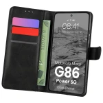 Etui z klapką Bizon Case Pocket do Motorola Moto G86 Power 5G, czarne