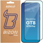 Szkło hartowane Bizon Glass Edge do Realme GT 8 / 8 Pro, czarna ramka