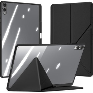 Etui z klapką Dux Ducis Magi do Samsung Galaxy Tab S11 Ultra, przezroczysto-czarne