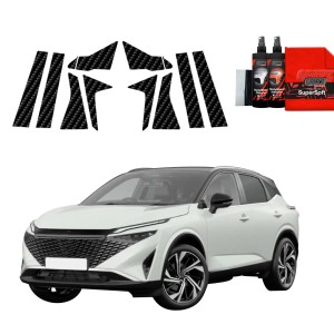 10w1 Folia karbonowa Grizz Protector na słupki do Nissan Qashqai 3 Facelift (2024-2026)