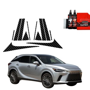 12w1 Folia karbonowa Grizz Protector na słupki do Lexus RX 350h (2022-2026)