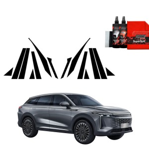 14w1 Czarna folia Grizz Protector na słupki do OMODA 9 Super Hybrid (2025)