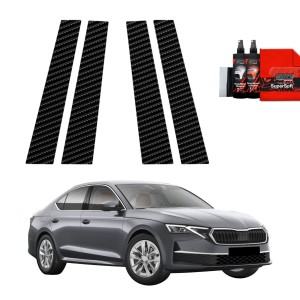 4w1 Folia karbonowa Grizz Protector na słupki do Skoda Octavia 4 Hatchback Facelifting (2024-2026)