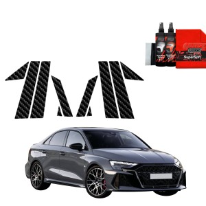 10w1 Folia karbonowa Grizz Protector na słupki do Audi RS3 (2025-2026)