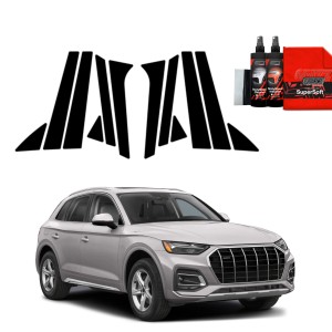 12w1 Czarna folia Grizz Protector na słupki do Audi Q5 (2020-2025)