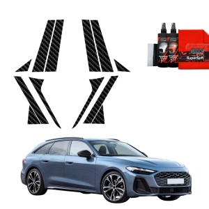 12w1 Folia karbonowa Grizz Protector na słupki do Audi A5 B10 Avant (2025-2026)